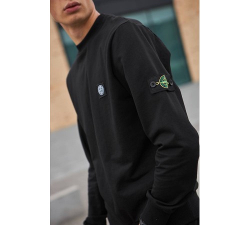 Комплект костюм Stone Island черный свитшот и 2 пары носков