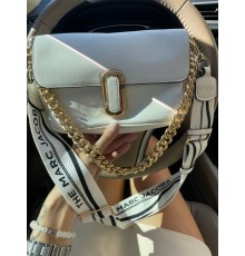 Жіноча сумка Marc Jacobs The J Marc Shoulder Bag біла DN096