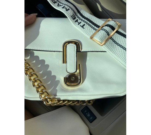 Жіноча сумка Marc Jacobs The J Marc Shoulder Bag біла DN096