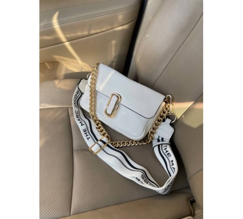 Жіноча сумка Marc Jacobs The J Marc Shoulder Bag біла DN096