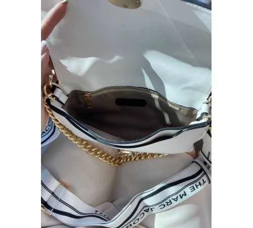 Жіноча сумка Marc Jacobs The J Marc Shoulder Bag біла DN096