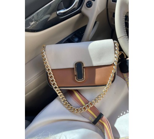 Жіноча сумка Marc Jacobs The J Marc Shoulder Bag коричнева DN097