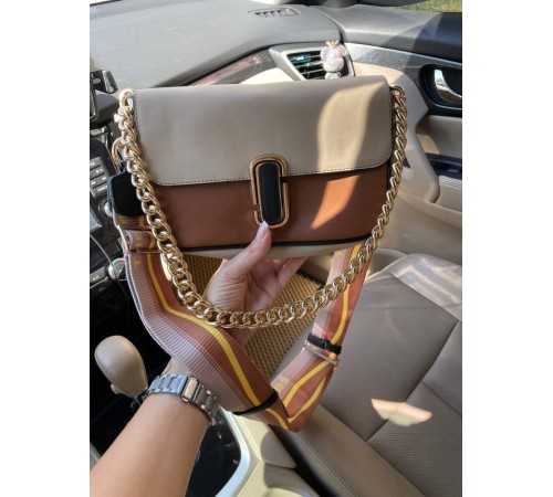 Жіноча сумка Marc Jacobs The J Marc Shoulder Bag коричнева DN097