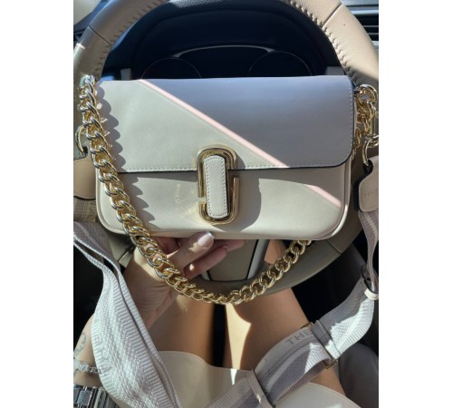 Жіноча сумка Marc Jacobs The J Marc Shoulder Bag бежева DN0100