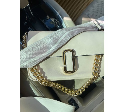 Жіноча сумка Marc Jacobs The J Marc Shoulder Bag бежева DN0100