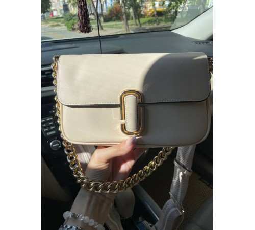 Жіноча сумка Marc Jacobs The J Marc Shoulder Bag бежева DN0100