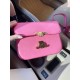 Сумка жіноча Celine Teen Triomphe Bag in Shiny Calfskin Pink Селін яскраво-рожевий DN091