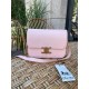 Сумка жіноча Celine Teen Triomphe Bag in Shiny Calfskin Pink Селін пудра DN063