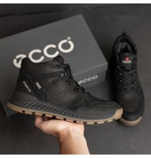 зимові шкіряні ботинки  Ecco  Black