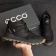 зимові шкіряні ботинки  Ecco  Black