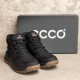 зимові шкіряні ботинки  Ecco  Black