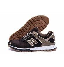 шкіряні кросівки New Balance Brown