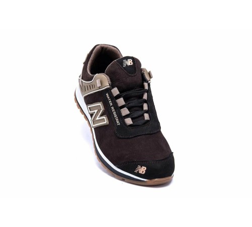 шкіряні кросівки New Balance Brown