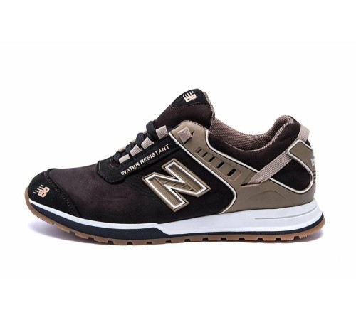 шкіряні кросівки New Balance Brown