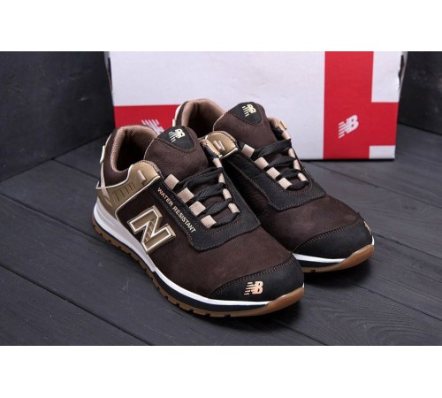 шкіряні кросівки New Balance Brown