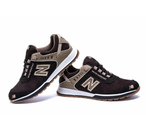 шкіряні кросівки New Balance Brown