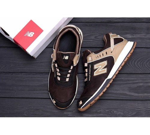 шкіряні кросівки New Balance Brown