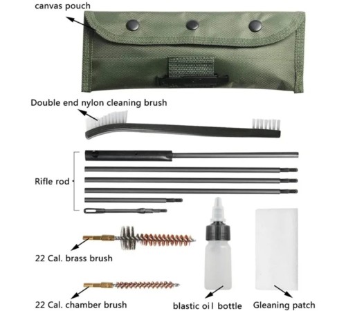 Набір шомпол для чищення зброї AR-15, АК 74 Mil-Tec калібру 5-45 5 56 ЕН65-56К