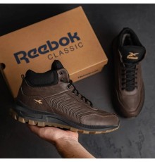 зимові шкіряні ботинки Reebok коричневі