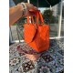 Жіноча сумка Christian Dior Lady D-Lite orange Діор помаранчева 085