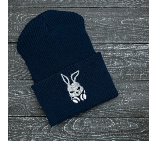 Шапка Intruder синя Bunny logo