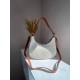 Сумка жіноча  Celine Ava Bag в Triomphe Canvas and Calfskin Tan beige Селін бежева 073