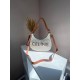 Сумка жіноча  Celine Ava Bag в Triomphe Canvas and Calfskin Tan beige Селін бежева 073