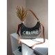 Сумка жіноча  Celine Ava Bag In Triomphe Canvas and Calfskin Tan brown Селін коричнева 072