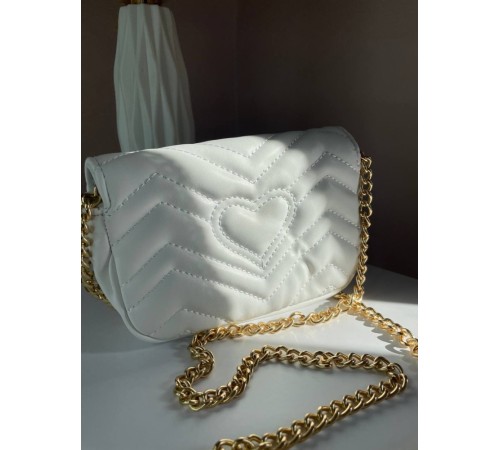 Сумка жіноча Gucci white  Гуччі біла 069