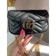 Сумка жіноча Gucci black Гуччі чорна 071