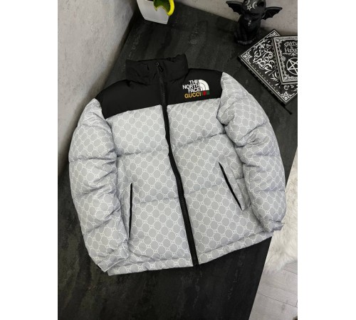 Куртка пухова TNF Gucci Сіра