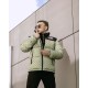 Куртка пухова TNF Gucci оливкова