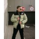 Куртка пухова TNF Gucci оливкова