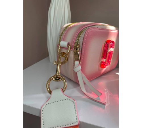 Жіноча сумка Marc Jacobs LOGO pink  Марк Джейкобс рожева 0054