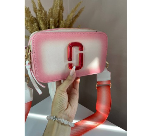 Жіноча сумка Marc Jacobs LOGO pink  Марк Джейкобс рожева 0054