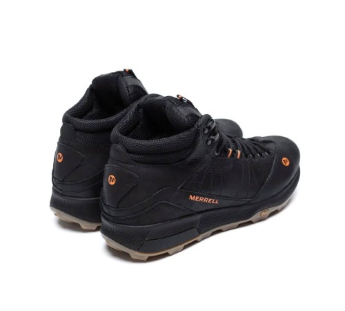 Зимові шкіряні ботинки  MERRELL чорні