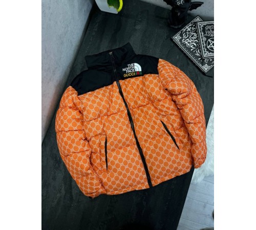 Куртка пухова TNF Gucci помаранч