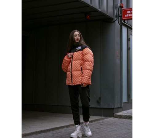 Куртка пухова TNF Gucci помаранч