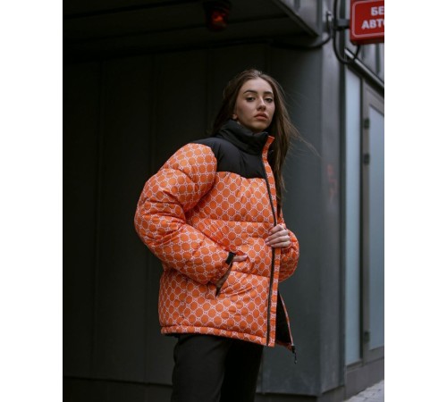 Куртка пухова TNF Gucci помаранч