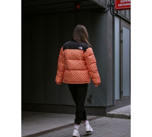 Куртка пухова TNF Gucci помаранч