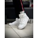 Кроссовки высокие Nike Air Jordan 1 кожа (White)