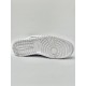 Кроссовки высокие Nike Air Jordan 1 кожа (White)