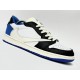 Кроссовки Jordan 1 Low Fragment Design Travis Scott (white & black & blue)