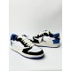 Кроссовки Jordan 1 Low Fragment Design Travis Scott (white & black & blue)