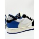 Кроссовки Jordan 1 Low Fragment Design Travis Scott (white & black & blue)