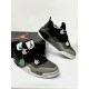 Кроссовки высокие Nike Air Jordan Retro 4 (Cosmo) black & grey