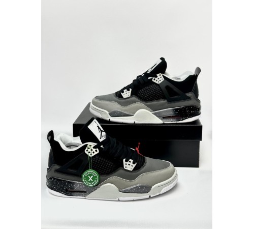 Кроссовки высокие Nike Air Jordan Retro 4 (Cosmo) black & grey