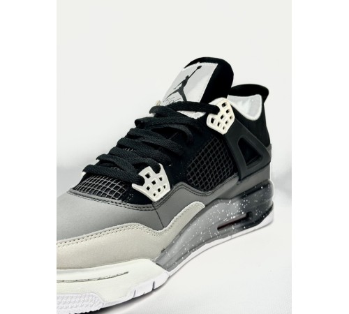 Кроссовки высокие Nike Air Jordan Retro 4 (Cosmo) black & grey