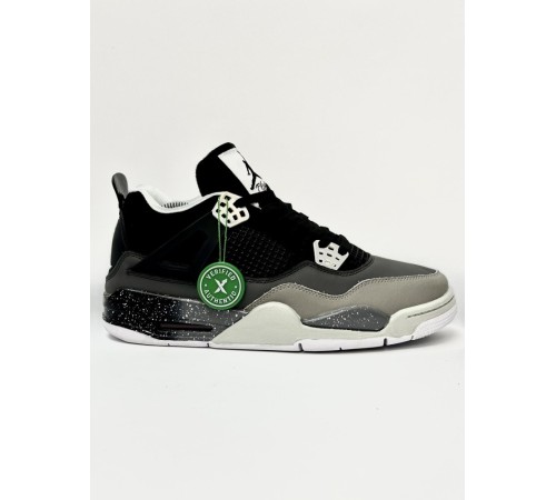 Кроссовки высокие Nike Air Jordan Retro 4 (Cosmo) black & grey