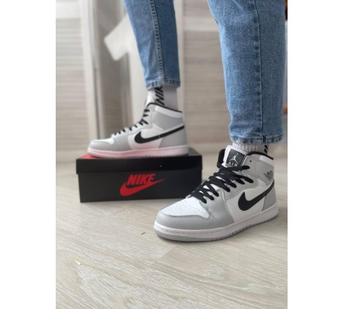 Кроссовки Nike Air Jordan 1 OG (gray white black)